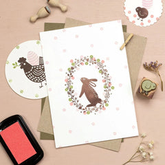 Stempel Hase stehend - A 213 Perlenfischer