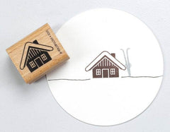 Stempel Hütte - www. kunstundspiel .de D063