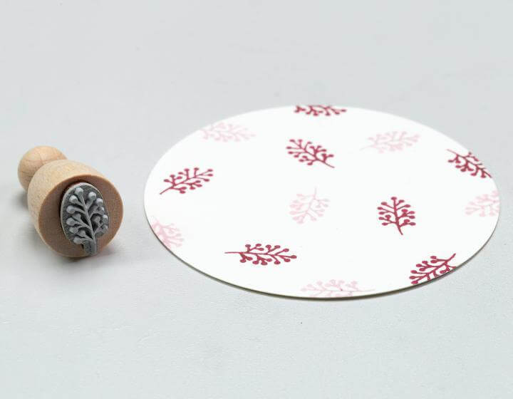 Stempel Knospenzweig Perlenfischer
