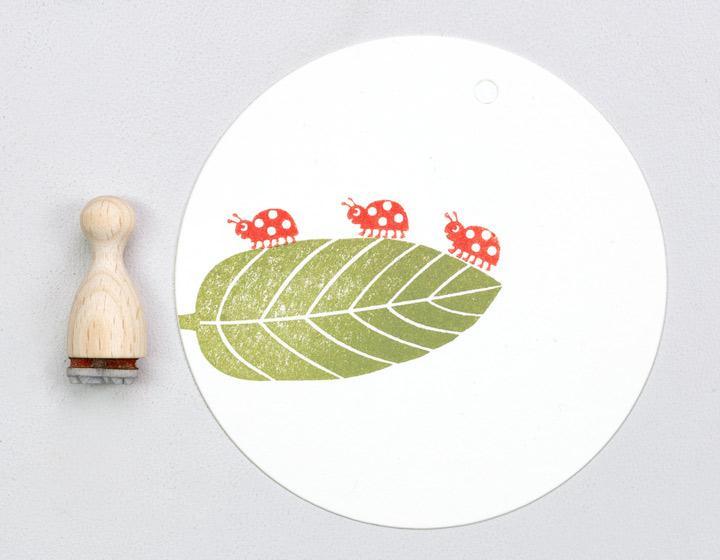 Stempel Marienkäfer mini Perlenfischer
