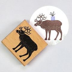 Stempel Rentier Perlenfischer