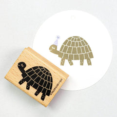 Stempel Schildkröte laufend Perlenfischer