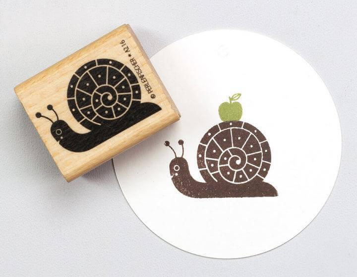 Stempel Schnecke Perlenfischer