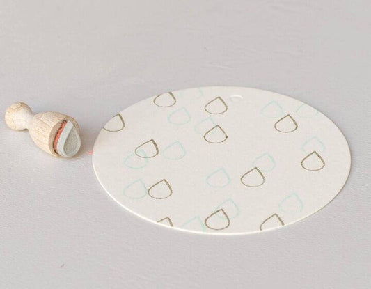 Stempel Tropfen outline mini Perlenfischer