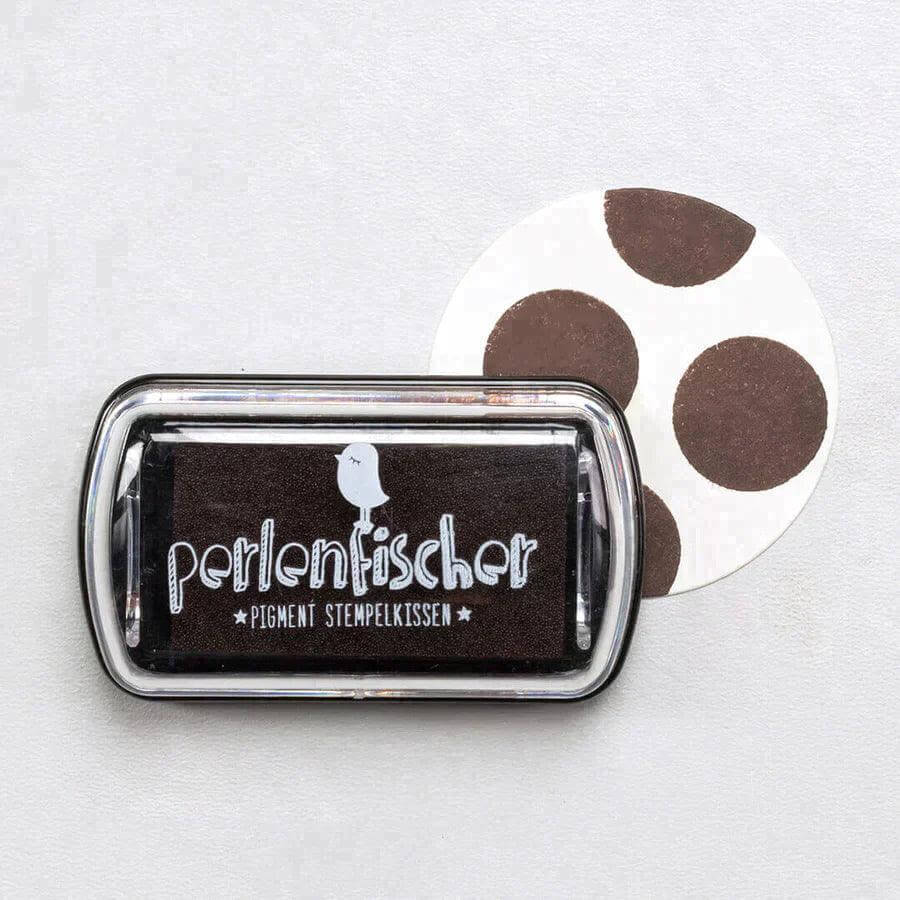 Stempelkissen braun mini Perlenfischer