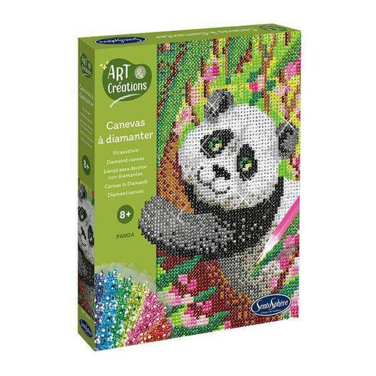 Strassstein-Bild - Panda Carletto