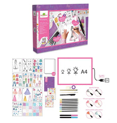 Styling-Workshop mit beleuchtetem Tablet Bastelset