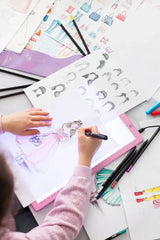 Styling-Workshop mit beleuchtetem Tablet Bastelset