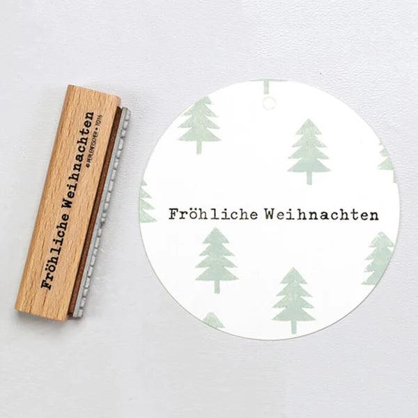 Stempel Fröhliche Weihnachten klassisch - T016 kunstundspiel 