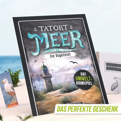 Meer-Umweltkrimispiel mit Leuchtturm und Möwen, perfektes Geschenk für Kinder