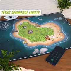 Bunte Insel-Spielmatte mit Strand, Häusern und Booten – nachhaltiges Spielzeug für fantasievolles Spielen