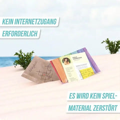 Schatzkarte und Spielkarten für Outdoor-Spiele am Strand, nachhaltiges Spielzeug ohne Internetzugang