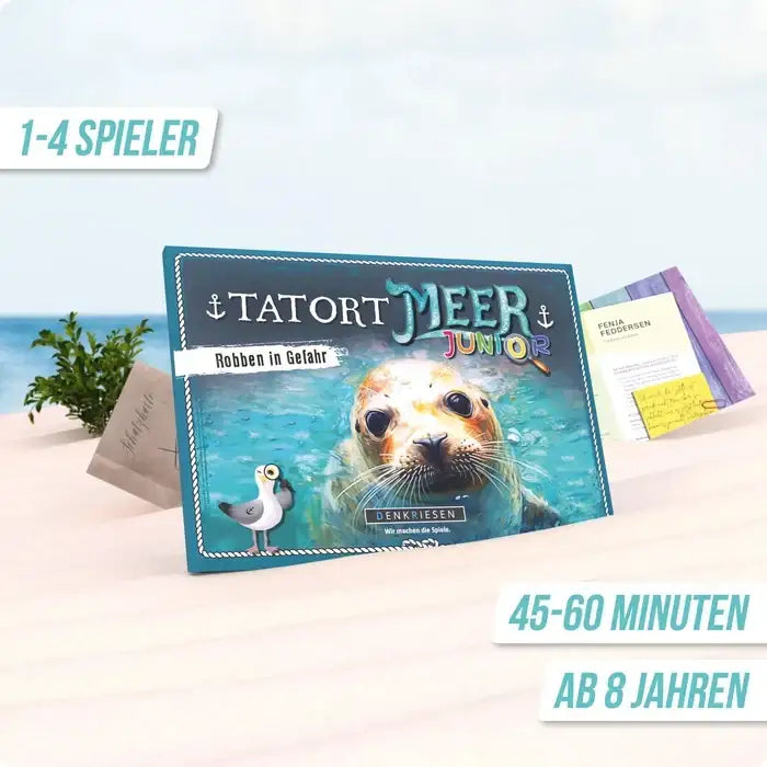 Meer Junior Spiel mit Robbenmotiv, 1-4 Spieler, ab 8 Jahren, 45-60 Minuten Spielzeit