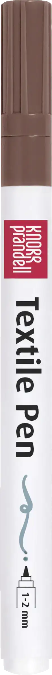 Textilstift einzeln dünn - braun Baiers
