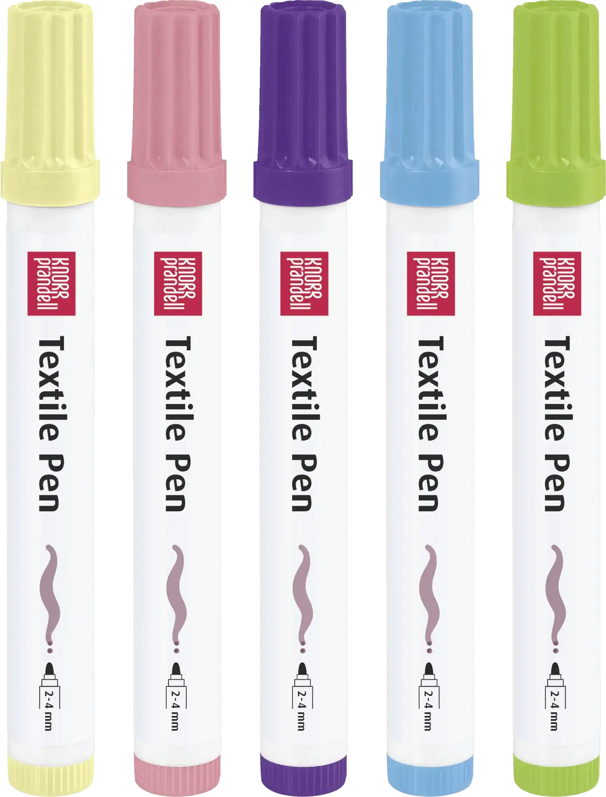 Textilstifte Basic dick - pastell Baiers
