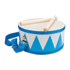 Trommel blau weiß aus Holz Kindertrommel - 3845 Gico