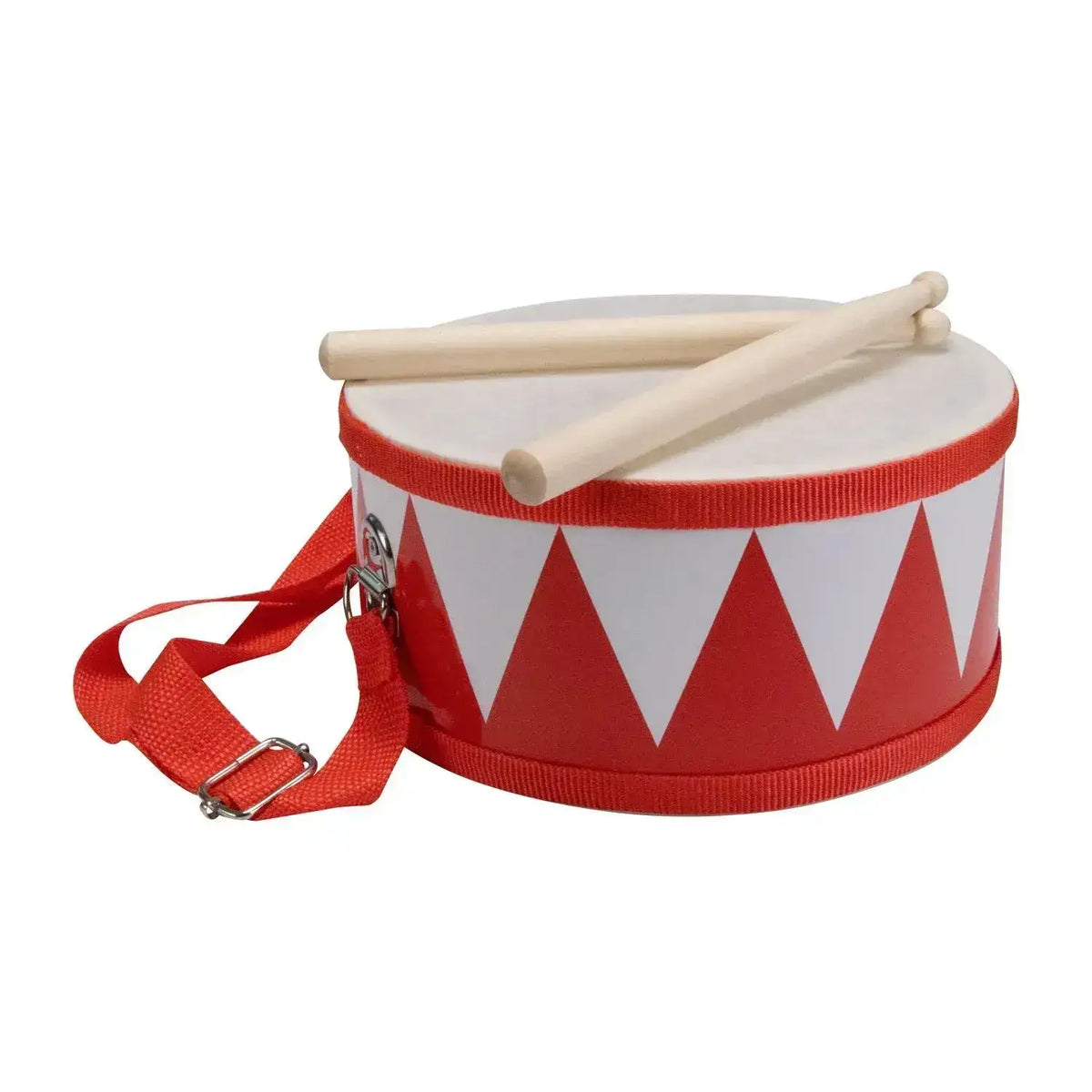Trommel rot weiß aus Holz Kindertrommel - 3845R Gico