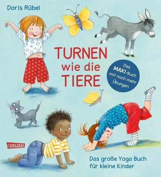 turnen-wie-die-tiere-das-grosse-yoga-buch-fuer-kleine-kinder-gebundene-ausgabe-doris-ruebel - kunstundspiel 