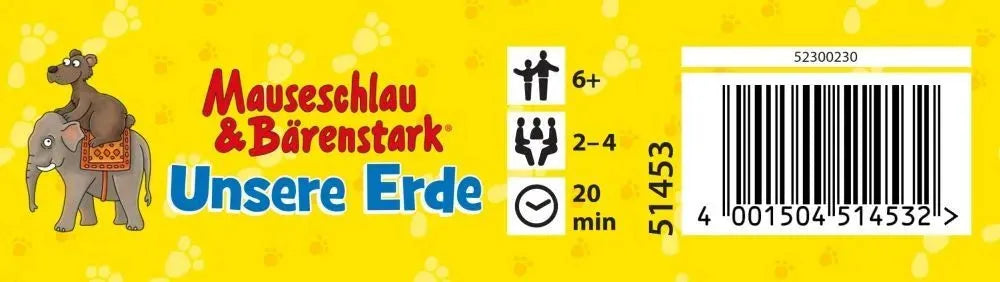 Unsere Erde Mauseschlau und Bärenstark- Reisespiel in der Metalldose - 51453 Schmidt Spiele