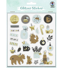 Sticker Glitzer - Winter Weihnachten