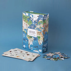 Puzzle 200 Teile - Welt entdecken