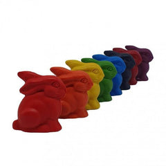 Wachsmalfigur Hase - gelb grün Ökonorm