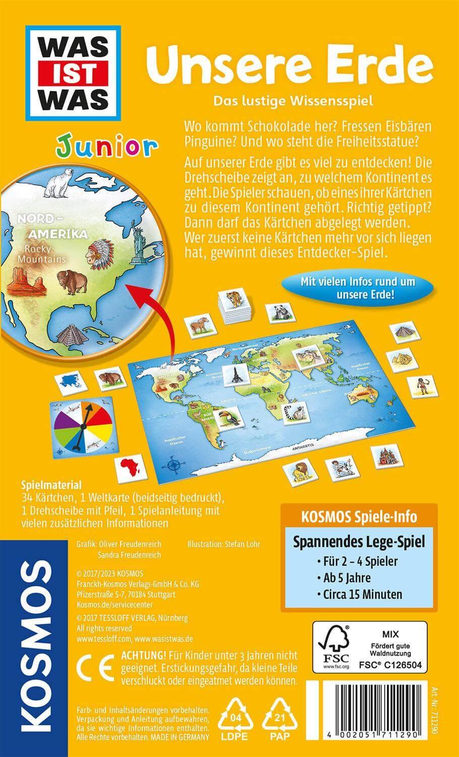 Was ist was Junior - Unsere Erde Kosmos Spieleverlag
