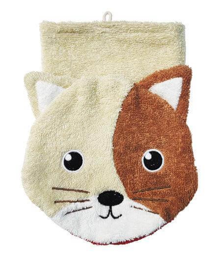 Waschhandschuh groß - Katze Karoline Fürnis