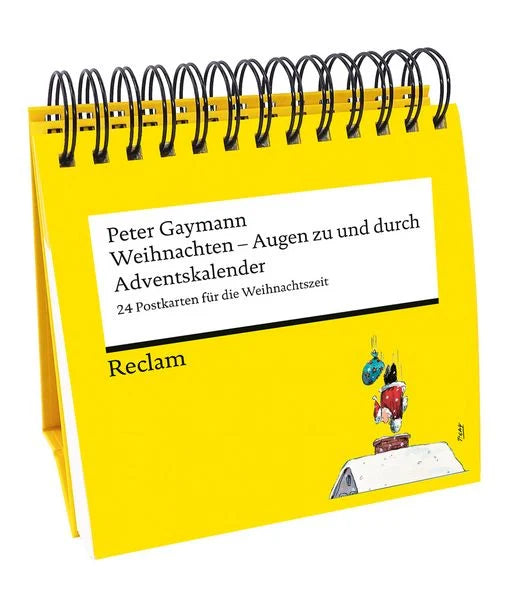 Weihnachten – Augen zu und durch. Adventskalender  24 Postkarten für die Weihnachtszeit
