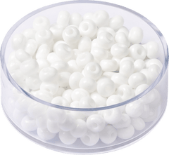 Rocailles Perlen - weiß