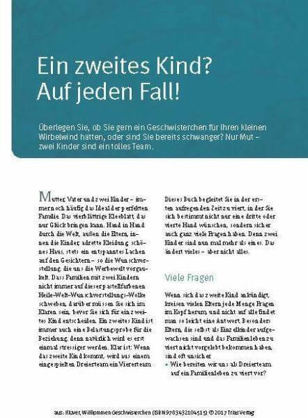 Willkommen Geschwisterchen Trias