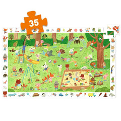 Wimmelpuzzle Garten der kleinen Freunde 35 Teile - Djeco