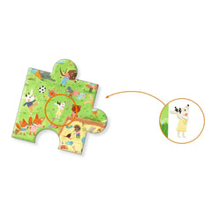 Wimmelpuzzle Garten der kleinen Freunde 35 Teile - Djeco