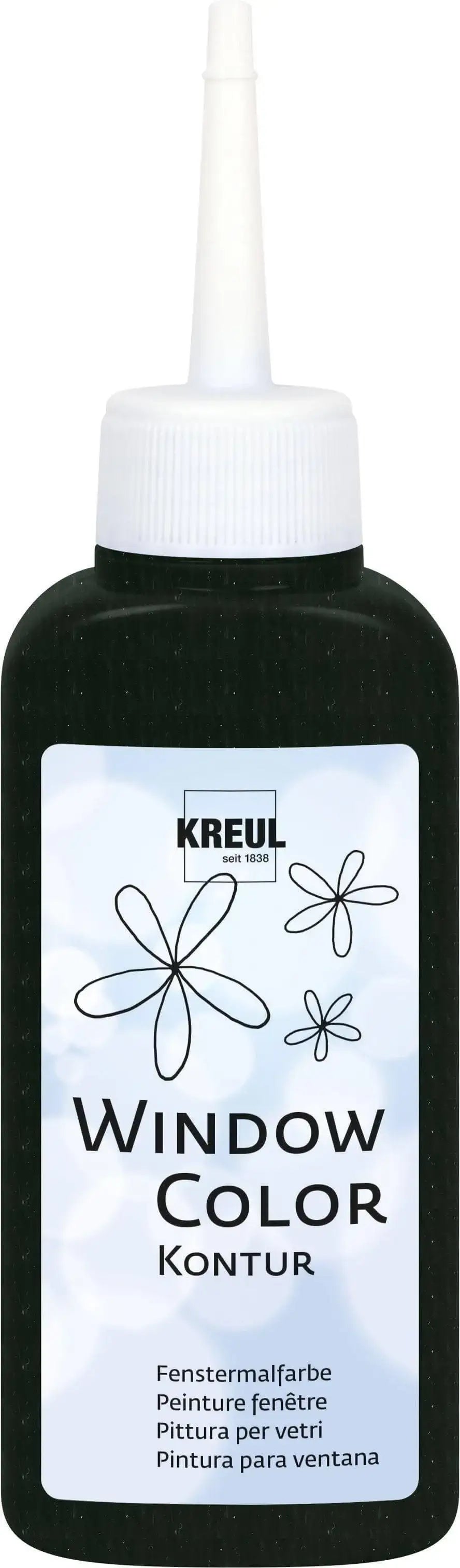 Window Color Konturenfarbe schwarz Kreul